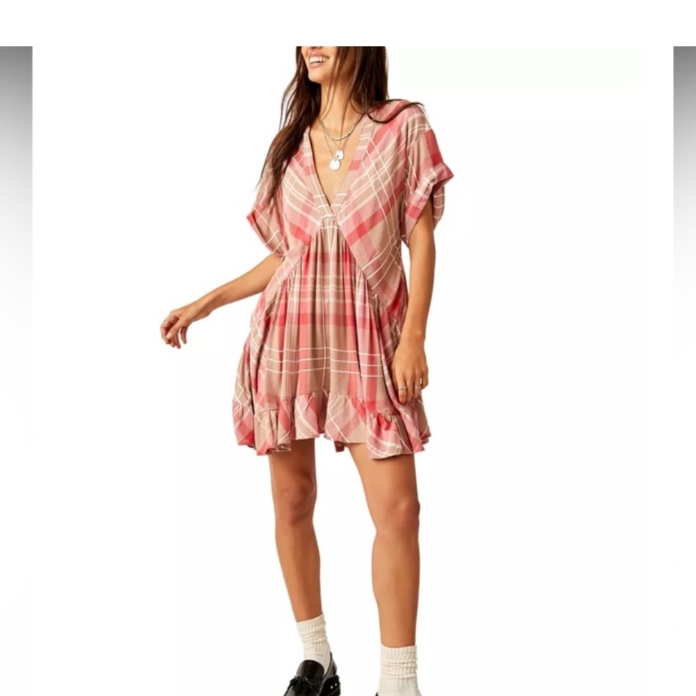 Free People Agnes Plaid Dress
